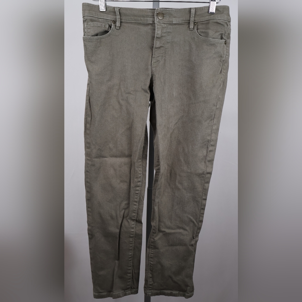 LOFT Modern Cuffed Jean (Light Green)